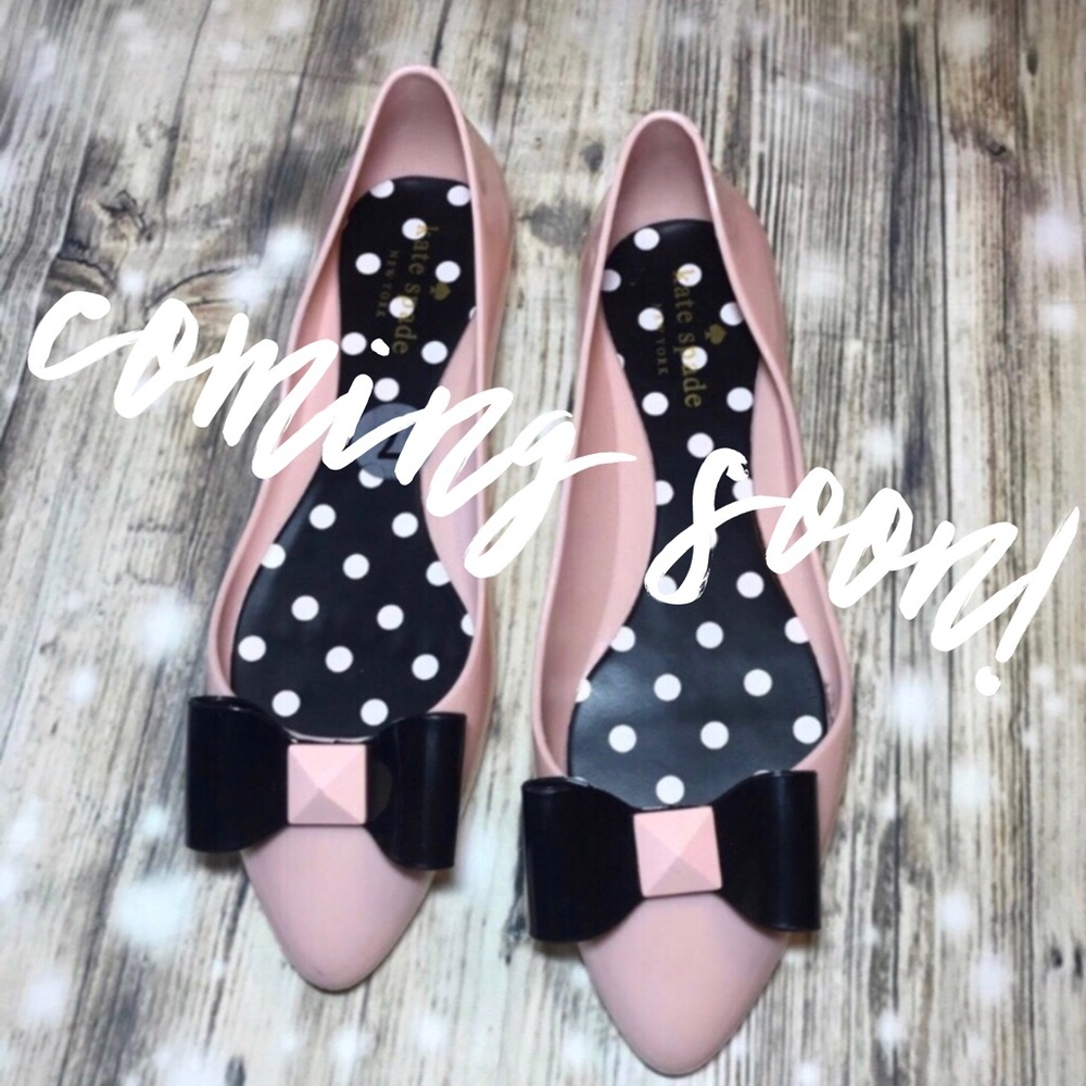 Kate Spade Jelly Flats with Bows! 🎀